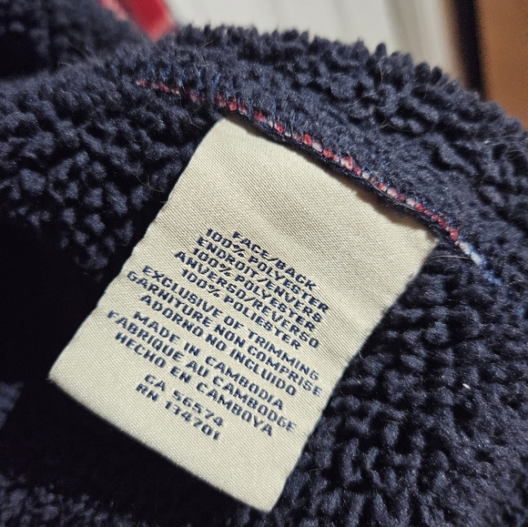 Sherpa Lined Plaid Jacket | Boston Traders Mens Size M | Cozy Inside & Out - Picture 7 of 8